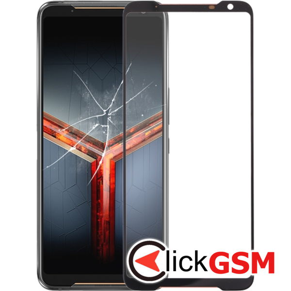 Piesa Sticla Negru Asus Rog Phone Ii 256a