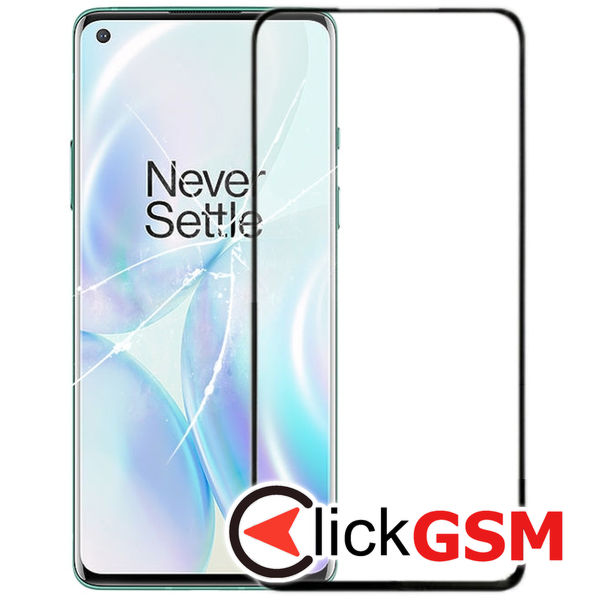 Piesa Sticla Negru Oneplus 8 21vt