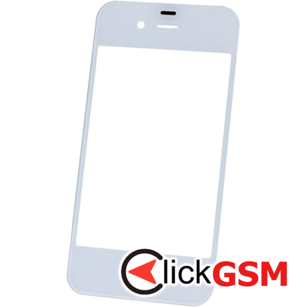 Geam Sticla Apple iPhone 4G, Apple iPhone 4s, White, AM+