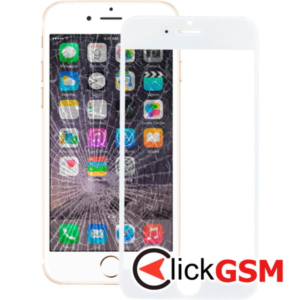 Piesa Sticla White Apple Iphone 6 4ffo