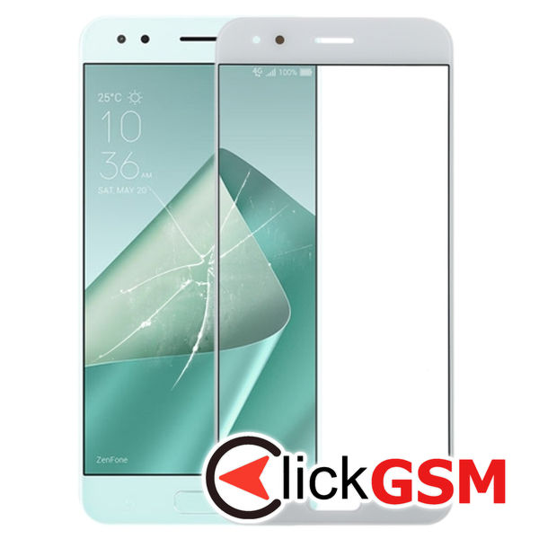 Piesa Piesa Sticla White Asus Zenfone 4 4n6e