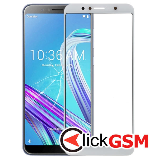 Piesa Piesa Sticla White Asus Zenfone Max Pro M1 4n74