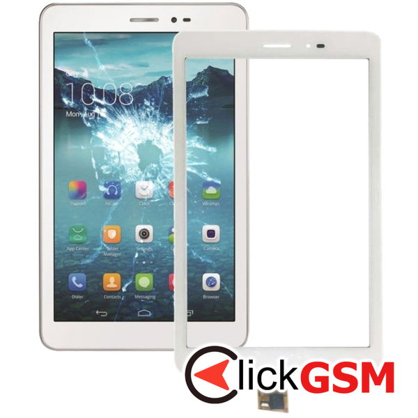 Piesa Sticla White Huawei Mediapad T1 8.0 Ktw