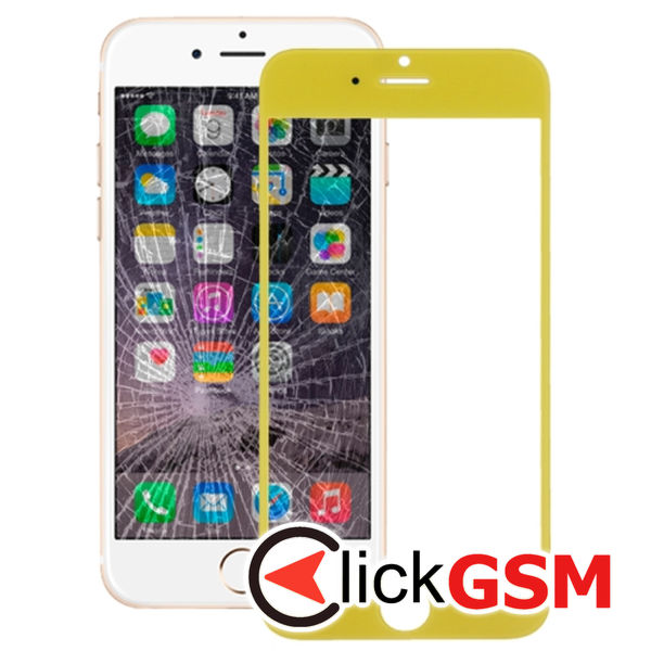 Piesa Sticla Yellow Apple Iphone 6 4mzz