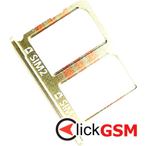 Piesa Suport Sim Auriu Samsung Galaxy S6 4itt