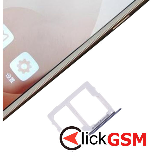 Piesa Suport Sim Black Samsung Galaxy C7 Pro 4dph