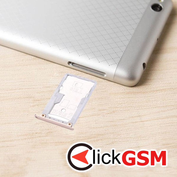 Piesa Suport Sim Cu Suport Card Auriu Xiaomi Redmi 3 1z56