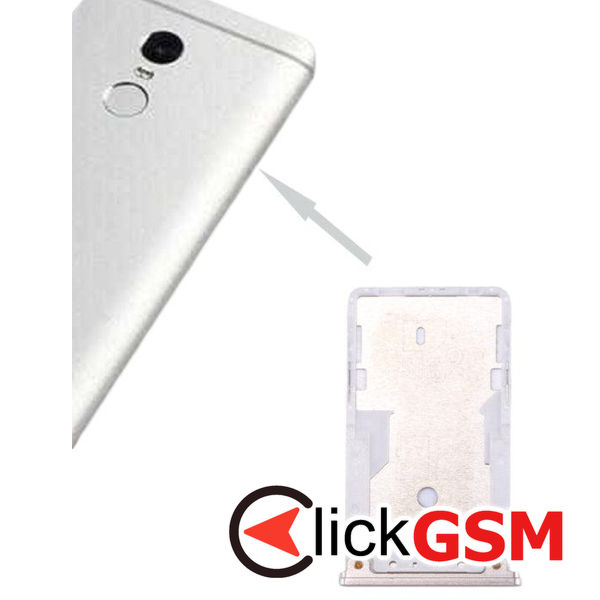 Piesa Suport Sim Cu Suport Card Auriu Xiaomi Redmi 4 1z53