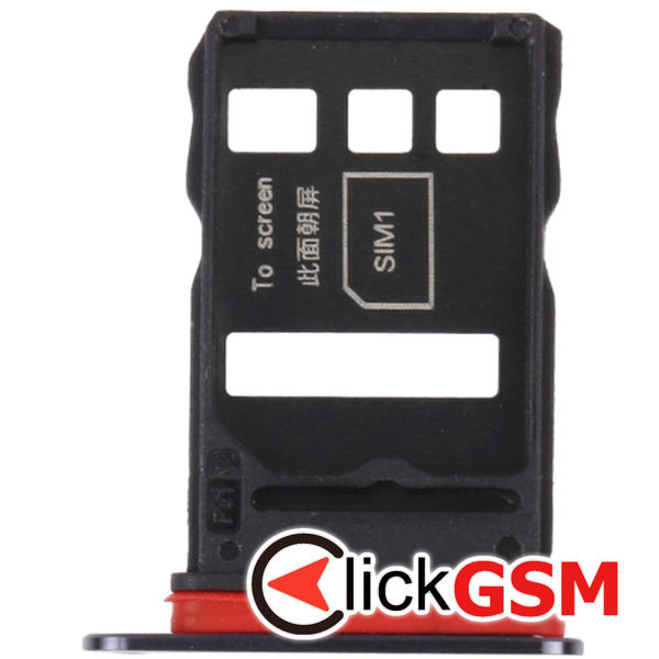 Piesa Suport Sim Cu Suport Card Black Honor V40 5g 2buw