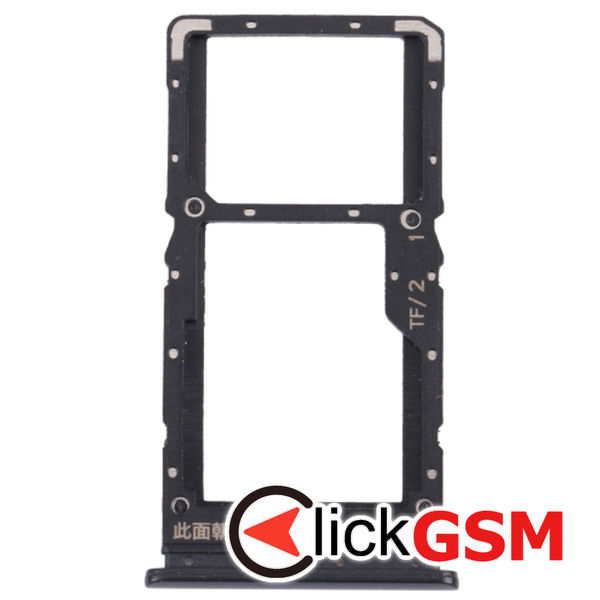 Piesa Suport Sim Cu Suport Card Black Xiaomi Poco X3 Gt 1z20