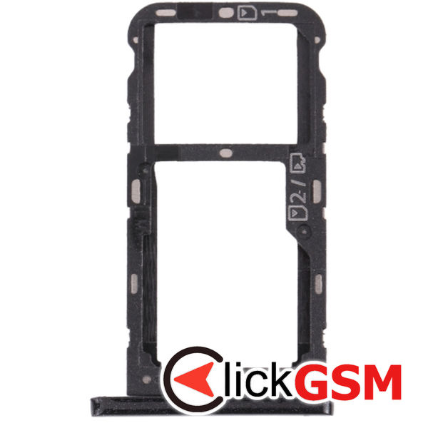 Piesa Suport Sim Cu Suport Card Black Zte Blade V10 Vita 1y3o