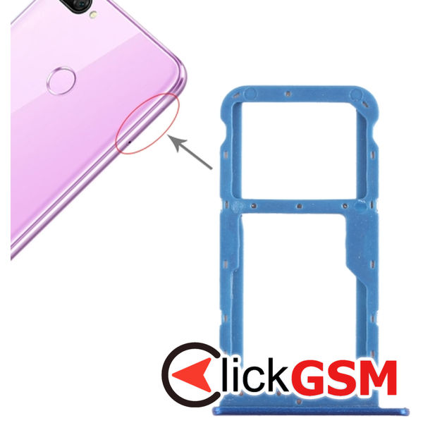 Piesa Suport Sim Cu Suport Card Blue Honor 9i 2dvd