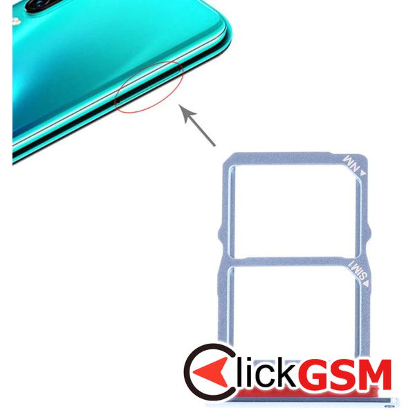 Piesa Suport Sim Cu Suport Card Blue Huawei P30 2b98