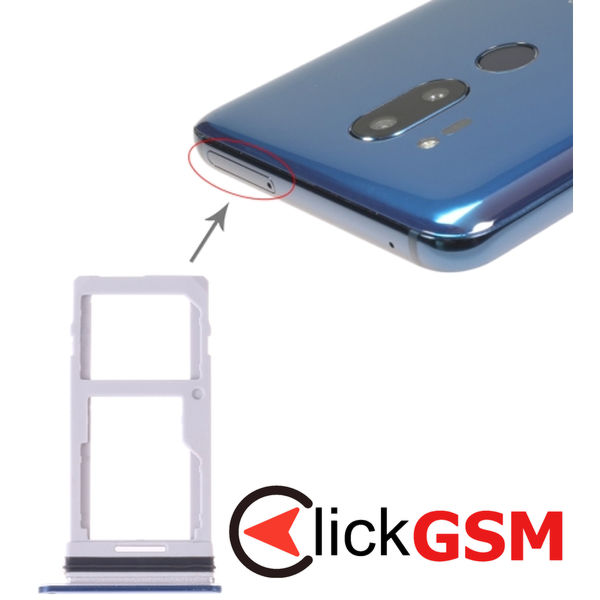 Piesa Suport Sim Cu Suport Card Blue Lg G7 Thinq 266m