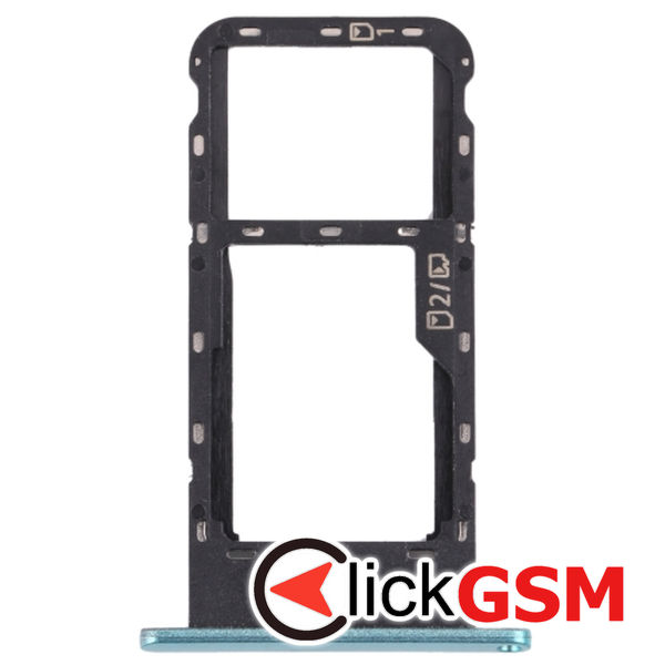 Piesa Suport Sim Cu Suport Card Frosted Green Zte Blade V2020 1y8k