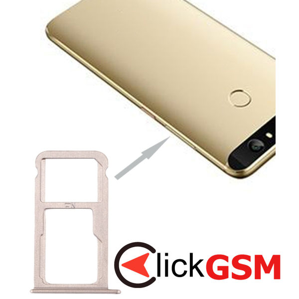 Piesa Piesa Suport Sim Cu Suport Card Gold Huawei Nova 2ap2