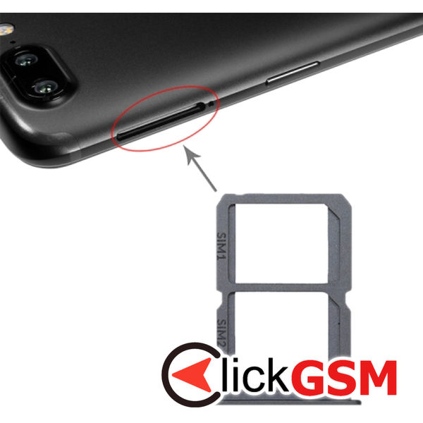 Piesa Piesa Suport Sim Cu Suport Card Grey Oneplus 5t 221y