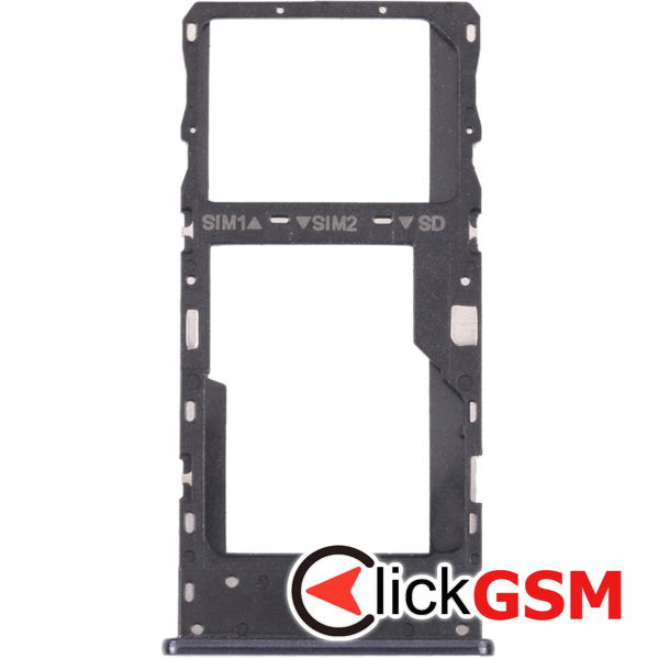 Piesa Suport Sim Cu Suport Card Grey Tcl 10 5g 2vxm