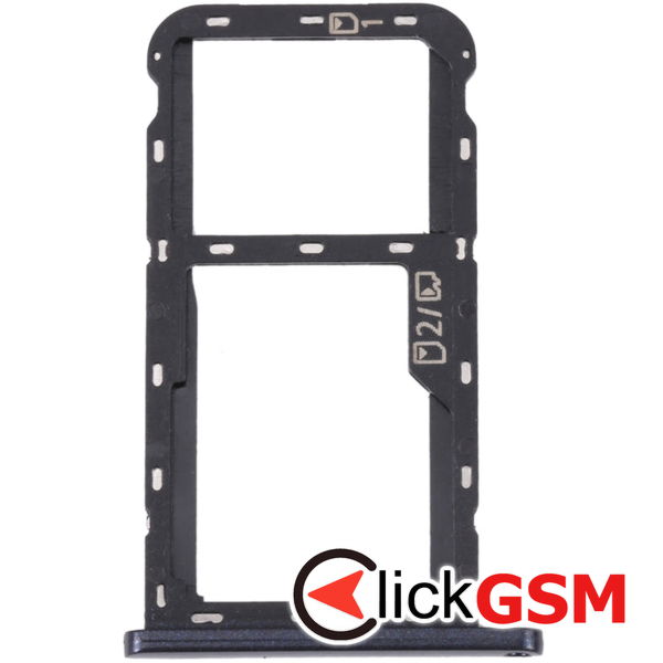 Piesa Suport Sim Cu Suport Card Gri Zte Blade A52 2v0f