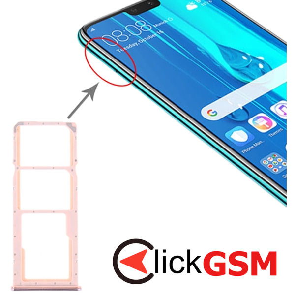 Piesa Suport Sim Cu Suport Card Huawei Y9 2019 2dw5