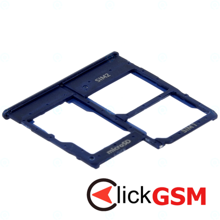 Suport Sim cu Suport Card Micro SD Albastru Samsung Galaxy A20e mlx