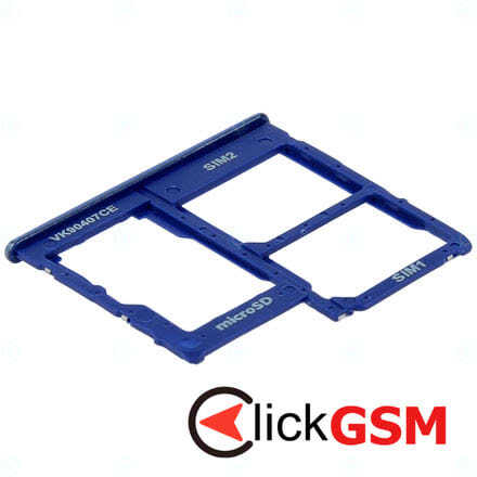 Suport Sim cu Suport Card Micro SD Albastru Samsung Galaxy A40 my7