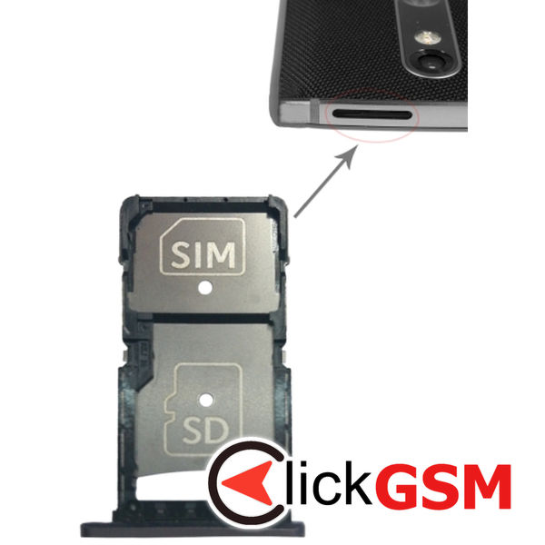 Piesa Suport Sim Cu Suport Card Motorola Droid Turbo 2 22ns