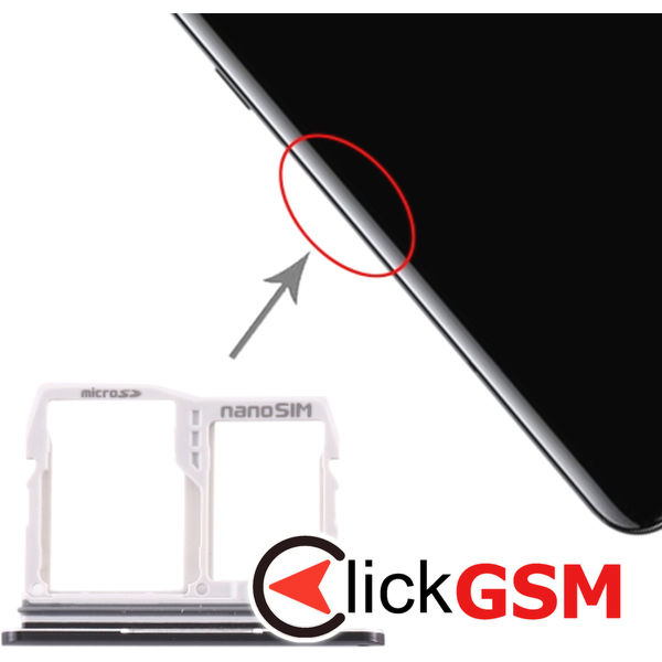 Piesa Piesa Suport Sim Cu Suport Card Negru Lg V50 Thinq 5g 26si