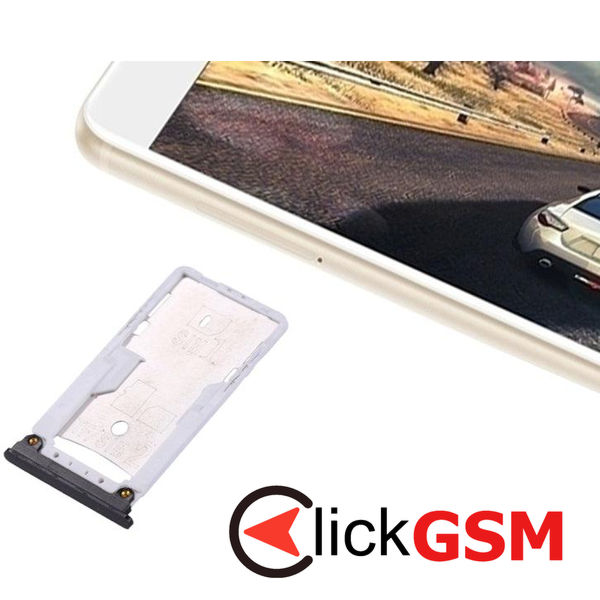 Piesa Suport Sim Cu Suport Card Negru Xiaomi Mi Max 2 1z5a