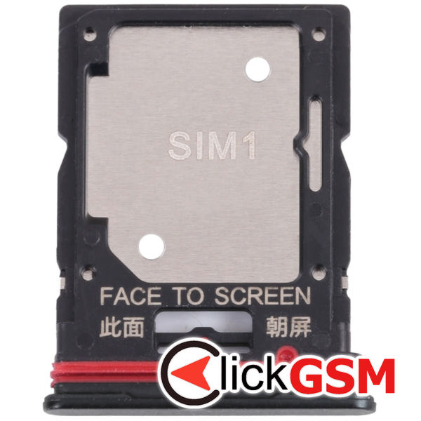 Piesa Piesa Suport Sim Cu Suport Card Negru Xiaomi Redmi Note 11 Pro 1z1u