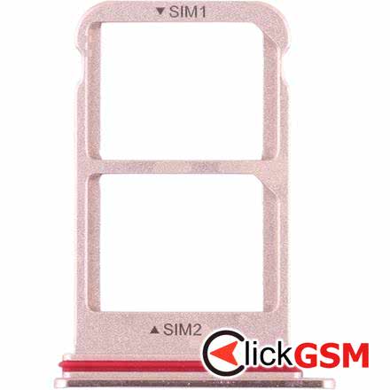 Suport Sim cu Suport Card Pink Huawei Mate 10 Pro 2due