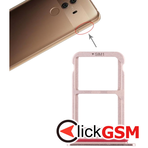 Piesa Piesa Suport Sim Cu Suport Card Pink Huawei Mate 10 Pro 2due