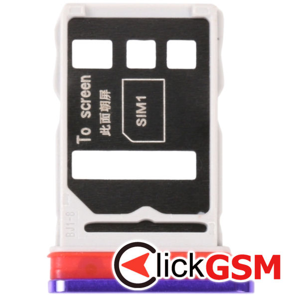 Piesa Piesa Suport Sim Cu Suport Card Purple Honor 30 2bw4