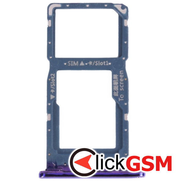 Piesa Piesa Suport Sim Cu Suport Card Purple Huawei P Smart 2019 2c95