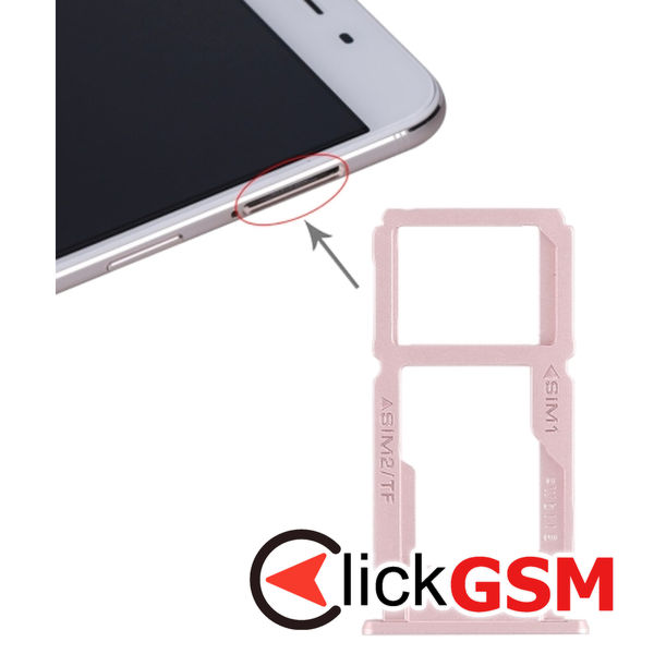 Piesa Suport Sim Cu Suport Card Rose Gold Oppo R9s 1wwx