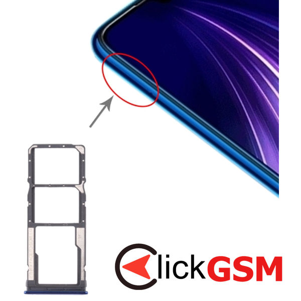 Piesa Suport Sim Cu Suport Card Xiaomi Redmi Note 8 1z2v