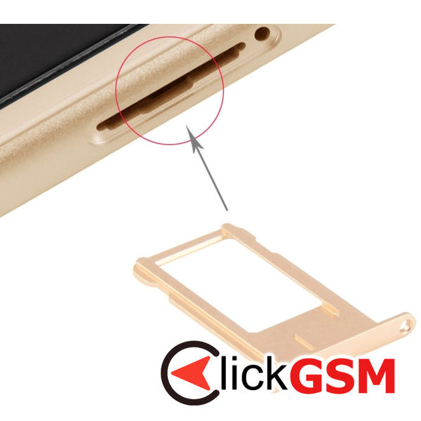 Piesa Piesa Suport Sim Gold Apple Iphone 6 Plus 4fec