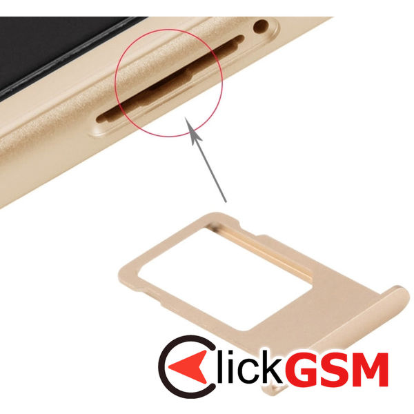 Piesa Suport Sim Gold Apple Iphone 6s 4fn8