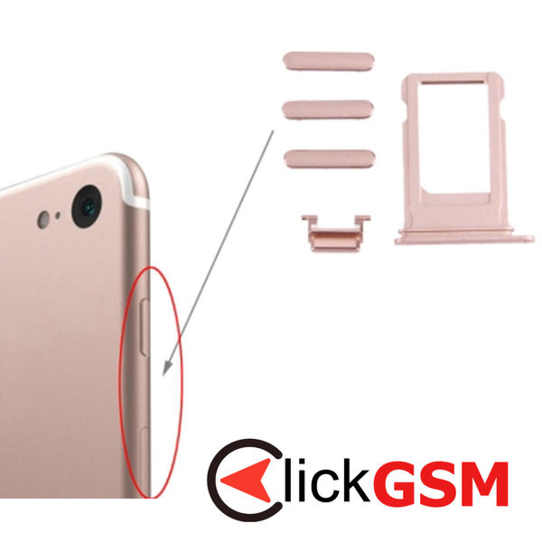 Piesa Suport Sim Gold Apple Iphone 7 4g7d