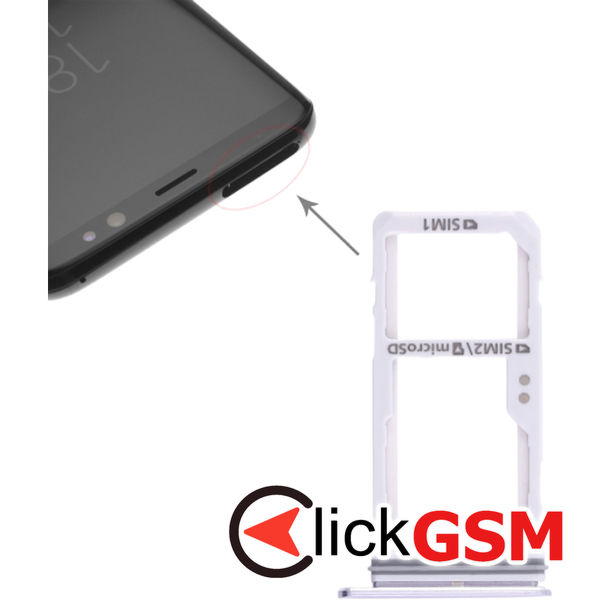 Piesa Suport Sim Grey Samsung Galaxy S8 4cb1