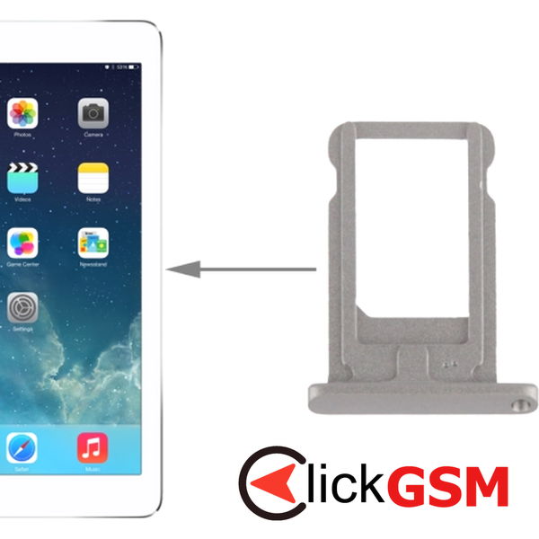 Piesa Piesa Suport Sim Gri Apple Ipad Air 2aqw