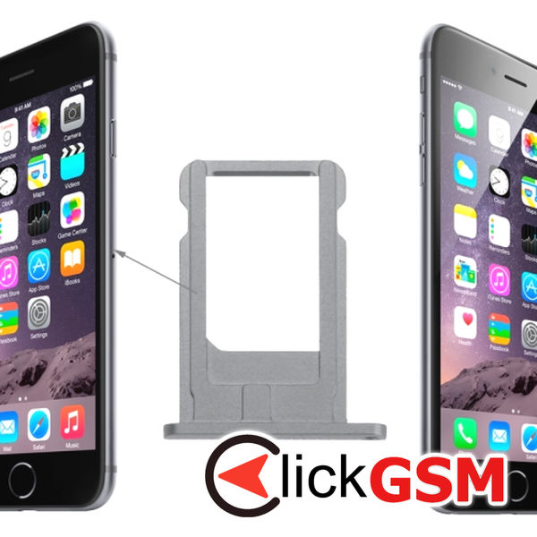 Piesa Piesa Suport Sim Gri Apple Iphone 6 4fgb