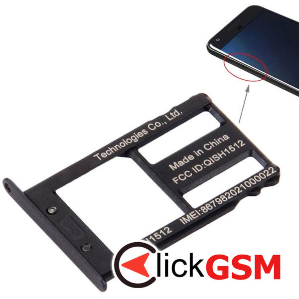 Piesa Piesa Suport Sim Negru Huawei Nexus 6p 234k