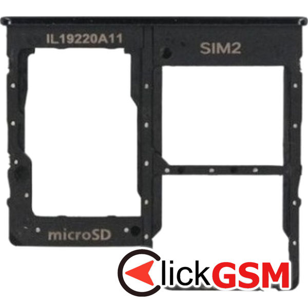 Piesa Suport Sim Negru Samsung Galaxy A31 4087