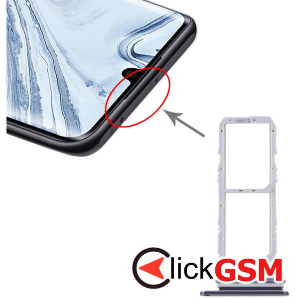 Piesa Suport Sim Negru Samsung Galaxy Note10 4edw