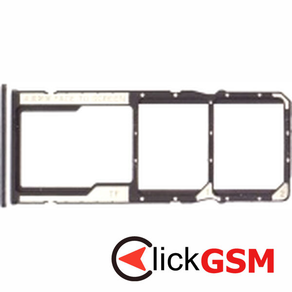 Piesa Piesa Suport Sim Negru Xiaomi Redmi Note 12 4g 2cdl