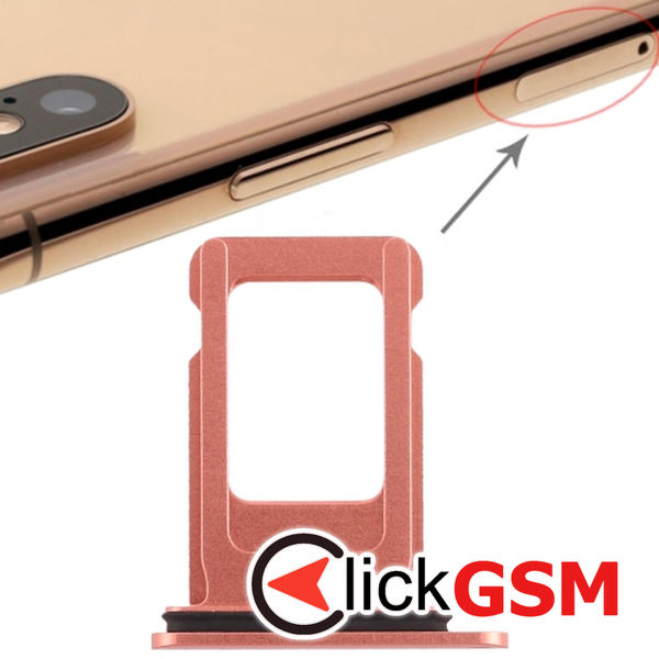 Piesa Suport Sim Rose Gold Apple Iphone Xr 4fub