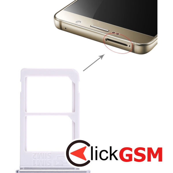 Piesa Piesa Suport Sim Silver Samsung Galaxy Note5 4d63