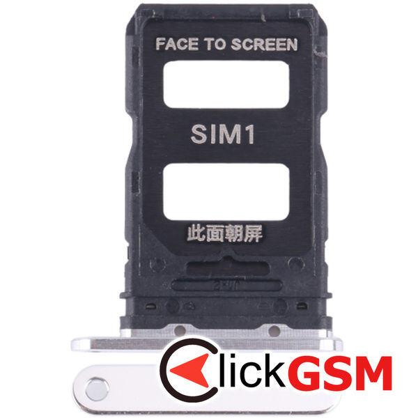 Piesa Piesa Suport Sim Silver Xiaomi 14 3ewx