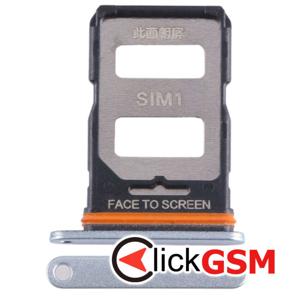 Piesa Suport Sim Silver Xiaomi Redmi Note 12 Turbo 3f03